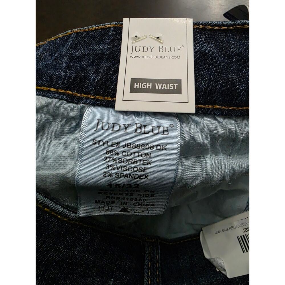 NWT Judy Blue Boyfriend Fit High Waist Jeans Size 32 - Picture 4 of 5